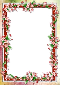 multi-colored floral border Template | PosterMyWall