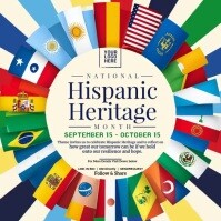 Multicolored Hispanic Heritage Month Video โพสต์บน Instagram template
