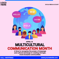 Multicultural Communication Month Pos Instagram template