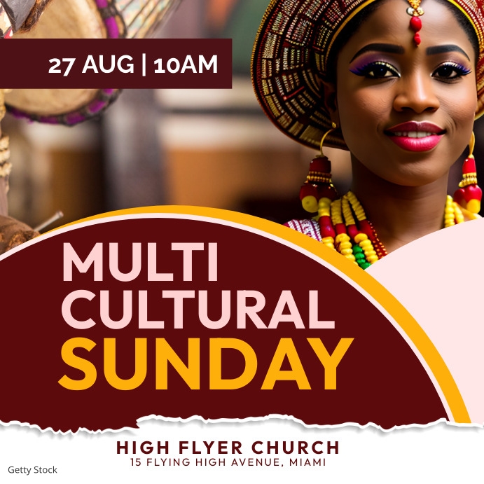 MULTICULTURAL SUNDAY FLYER DESIGN Template | PosterMyWall