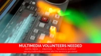 multimedia volunteers Digital Display (16:9) template