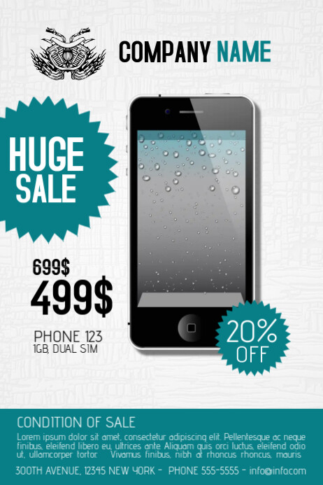 multipurpose phone product sale flyer template | PosterMyWall