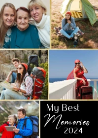 Multipurpose Photo collage A6 template