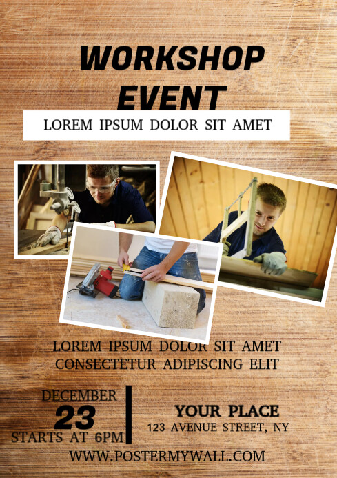 Multipurpose Workshop Course Flyer Design Template | PosterMyWall