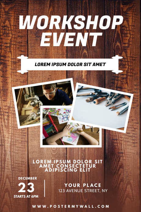 Multipurpose Workshop Course Flyer Design | PosterMyWall