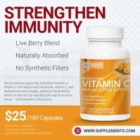 Multivitamin Ad Instagram Image template
