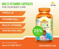 multivitamins ads Большой прямоугольник template