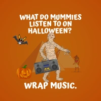 Mummy Puns Halloween Instagram Post template