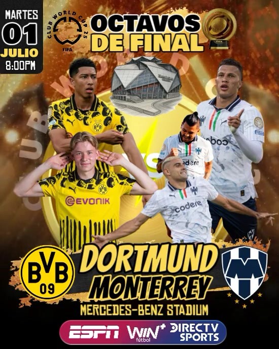 mundial de clubes 2025 octavos de final Instagram Portrait template