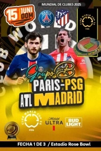 Mundial de clubes poster grupo B template