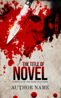 Murder Mystery Knife Blood Man killer Book Co Kindle Omslag template