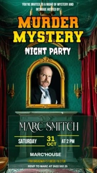 Murder Mystery Party Instagram Story template