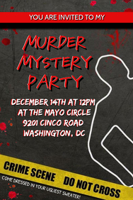 560 Murder Mystery Customizable Design Templates Postermywall