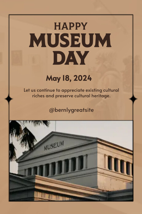 Museum Day flyer template | PosterMyWall