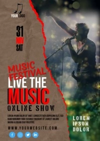 Music A6 template