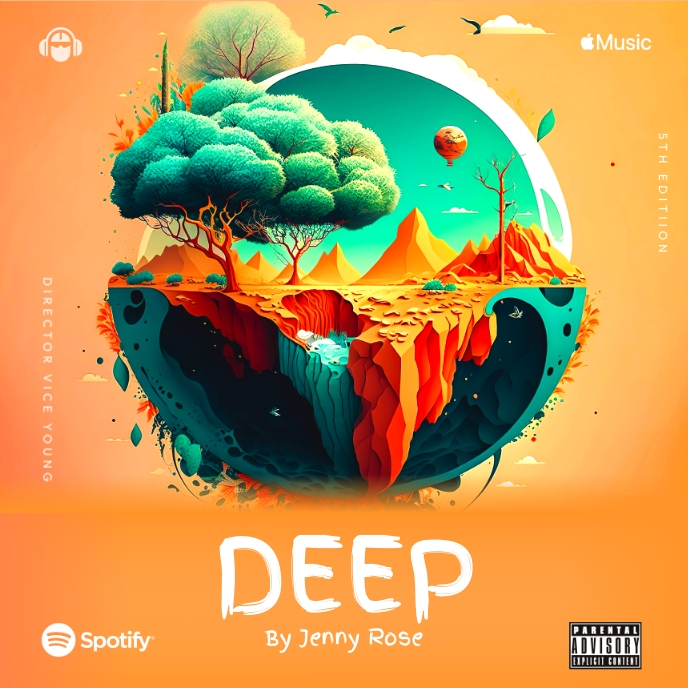 Music Album Cover Art Design Template PosterMyWall Music Album Cover Art Design Template PosterMyWall