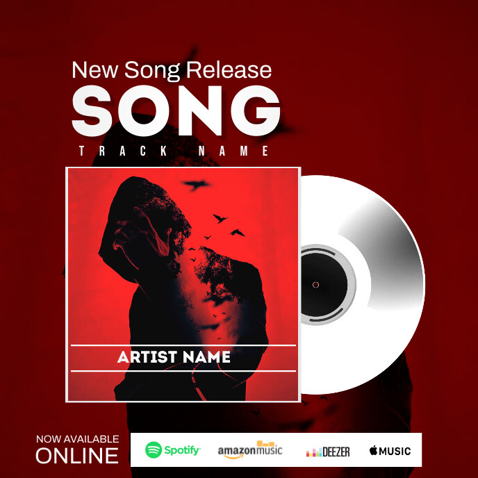 music album cover design, album cover art tem Template | PosterMyWall