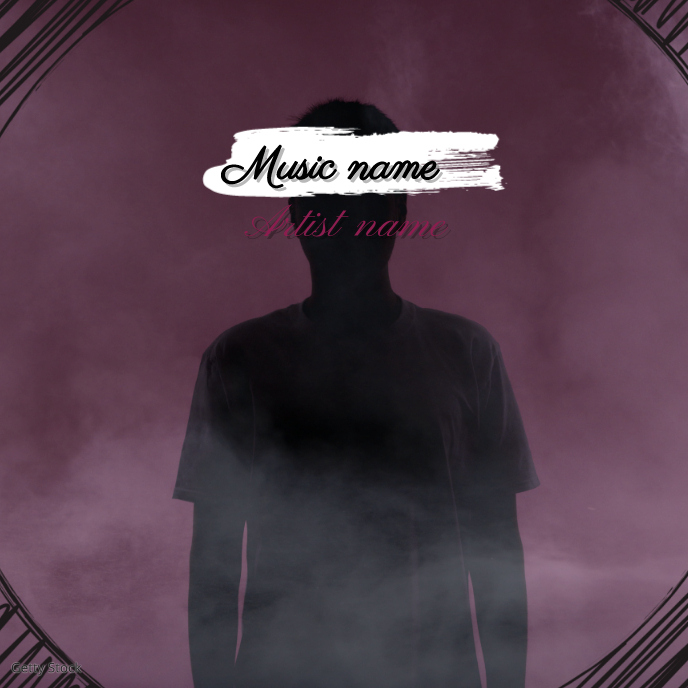 Music album cover template
