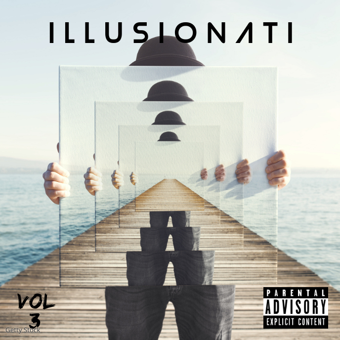 Music album cover template
