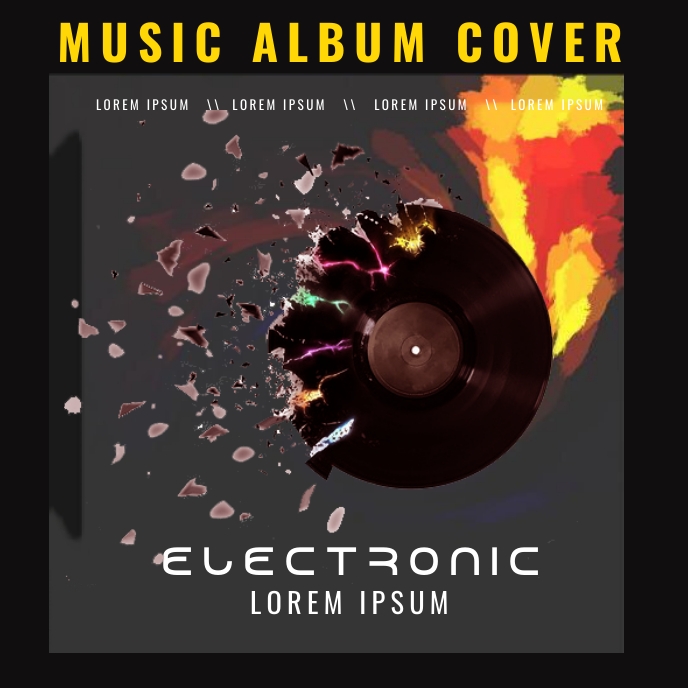 Music Album Cover template