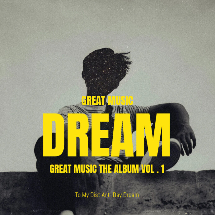 MUSIC ALBUM COVER Publicação no Instagram template