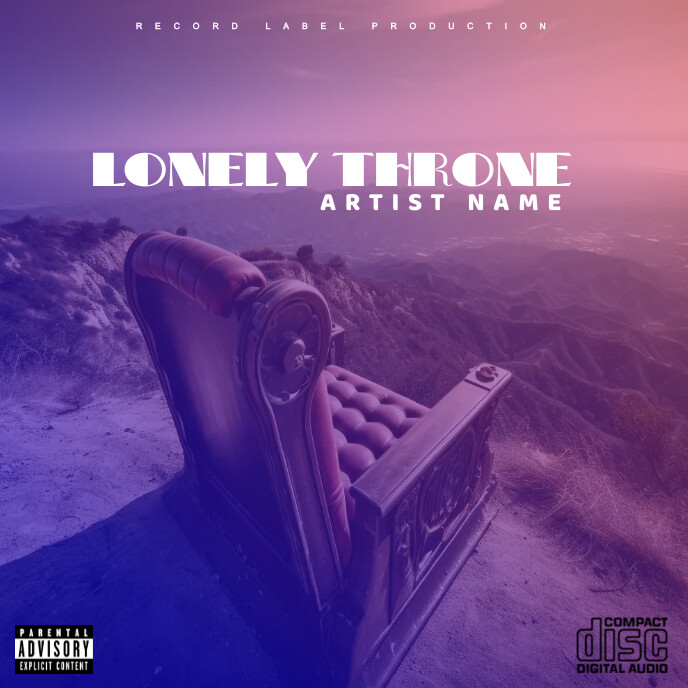 Music album cover template