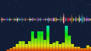 Purple Music Visualization YouTube-Miniaturansicht Template