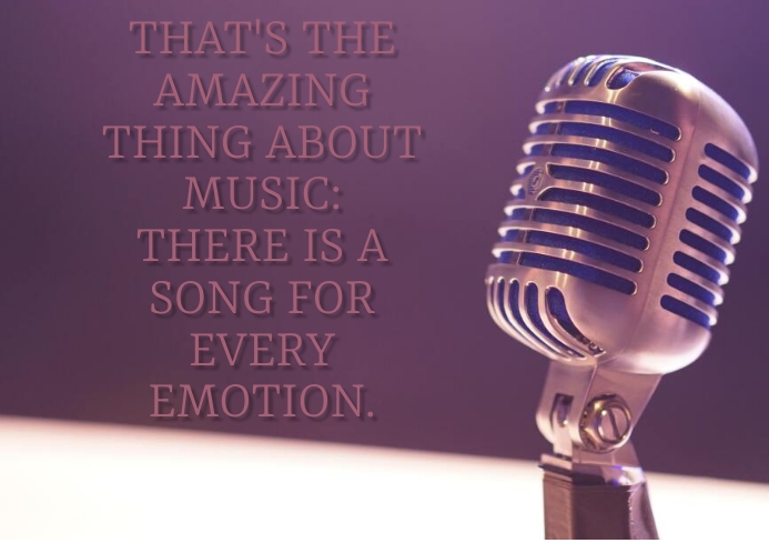 Copy of MUSIC AND SONG QUOTE TEMPLATE | PosterMyWall