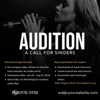 Music Audition Ads Pos Instagram template