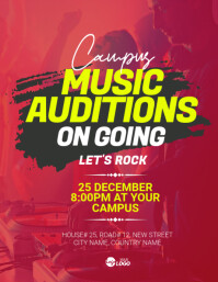 Music Audition Template Flyer (US Letter)