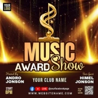 Music Award Template Pos Instagram
