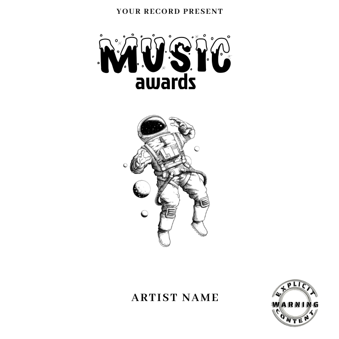 music awards Mixtape/Album Cover Art Template PosterMyWall