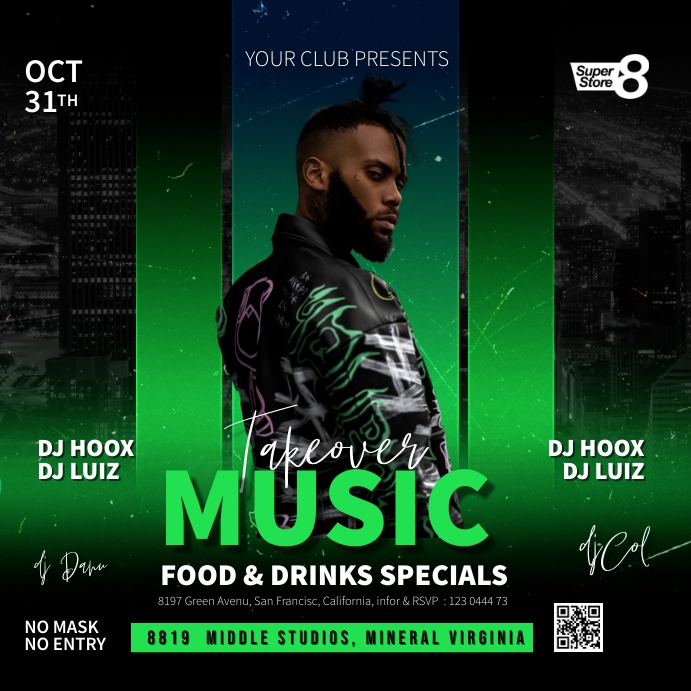 Music Band Ads Template | PosterMyWall