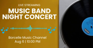 Music Band Night Concert Imagen Compartida en Facebook template