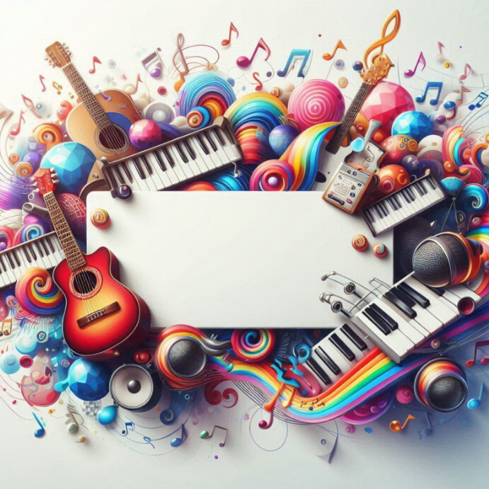 Music-Based Visual Template with Space Instagram-bericht