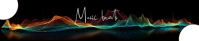 Music beat Soundcloud Banner template