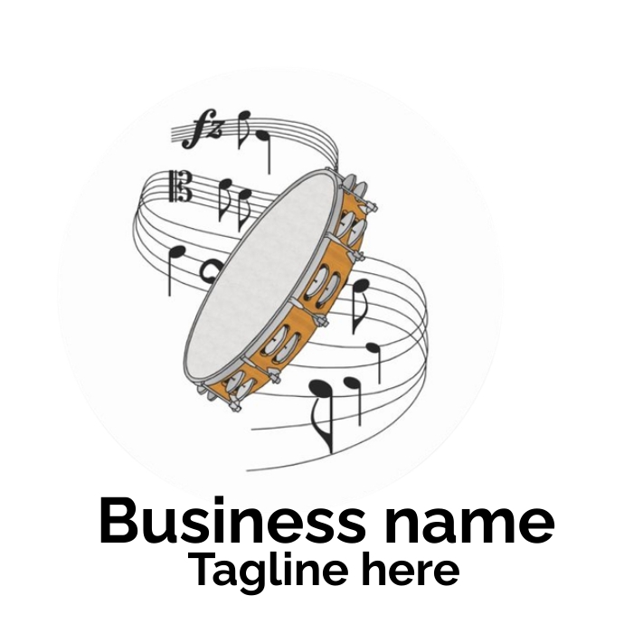 Music brand logo โลโก้ template