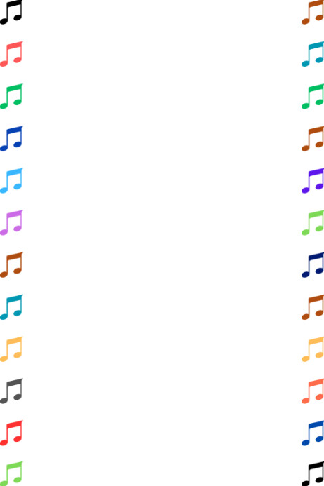 Music Category Design Template | Musical Notes Design Template Plakkaat