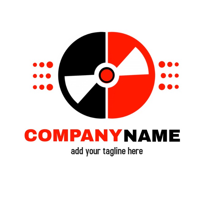 Music CD logo Logotyp template