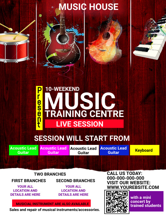 Music Centre flyer Template | PosterMyWall