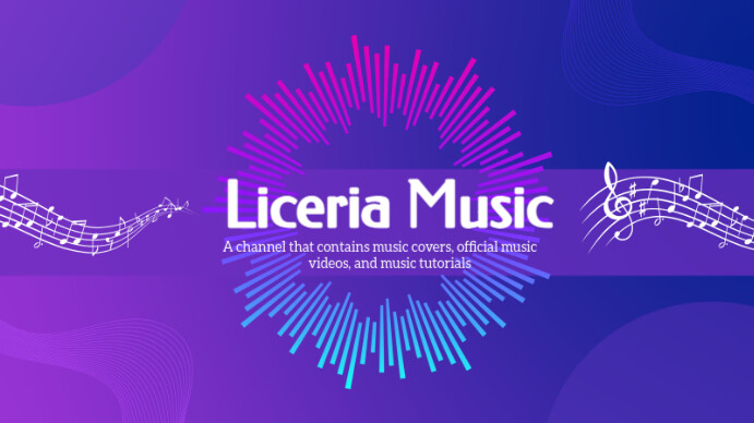 Music Channel  Music YouTube Banner template