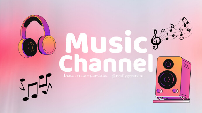 Music Channel  Music YouTube Banner  Musician Channel Art template
