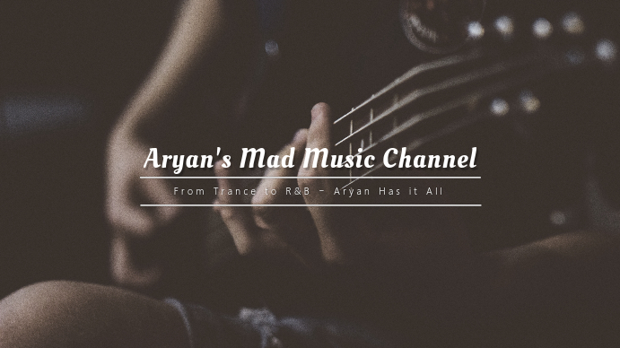 Music Channel YouTube Cover  Template