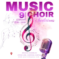 MUSIC CHOIR AUDITION FLYER TEMPLATE Pos Instagram
