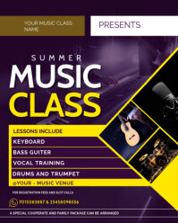MUSIC CLASS FLYER Instagram Portrait template