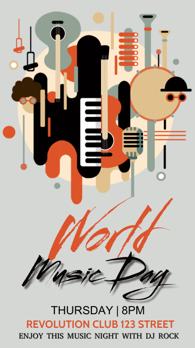 Music classes, music, event,retail Instagram Story template