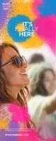 Music Color Fest Roll Up Banner 2' × 5' template