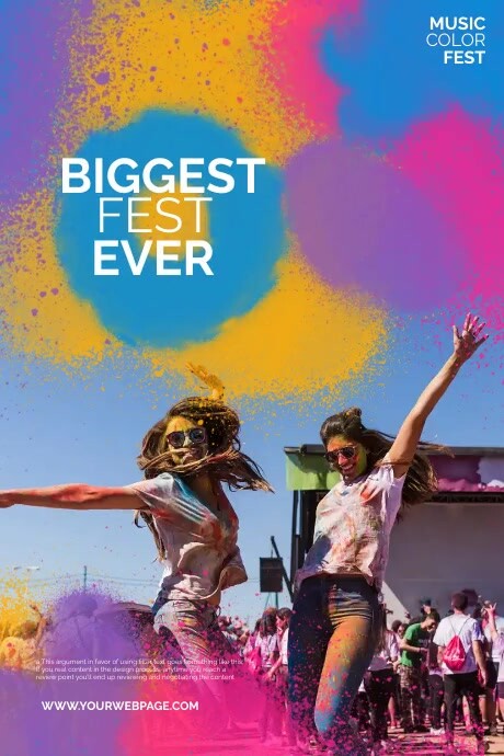 Music Color Fest Template | PosterMyWall