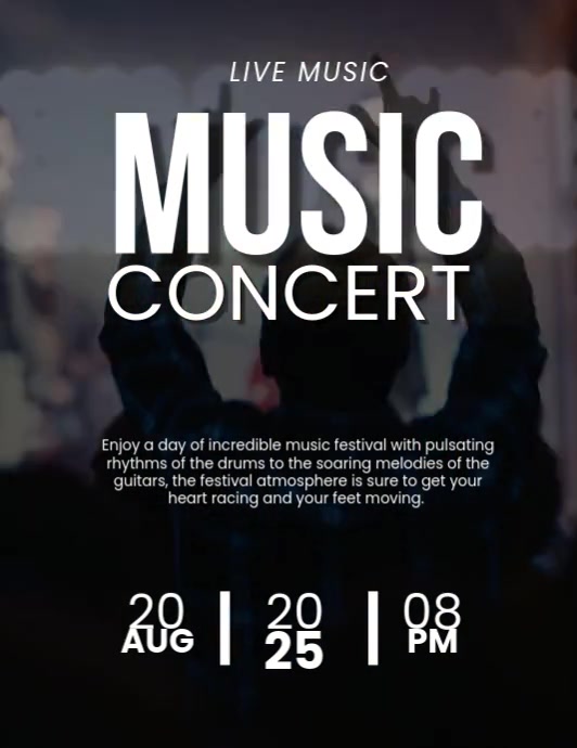 Comcert music comcert Template | PosterMyWall