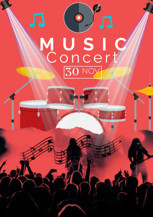 Music concert A1 template | PosterMyWall
